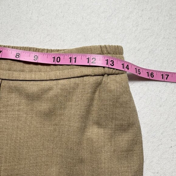 COS Women Wool Blend Pants Sz 28 Tan Elastic Drawstring Waist Wide Leg 2-28 - Picture 13 of 13